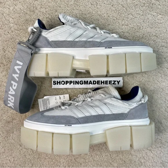 adidas gazelle silver green womens Adidas x Ivy Park Womens Super Sleek Chunky Shoes 'Cwhite' – Extra Butter main image 1